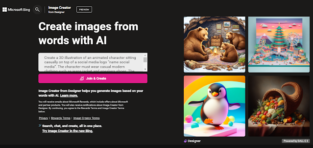 Create a 3D illustration of an animated character AI Bing Image Creator