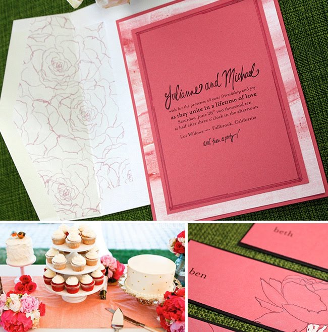 hand painted wedding invitaions