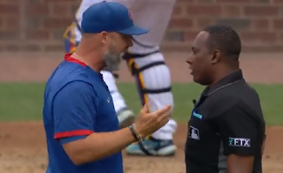 David Ross ejected for arguing with home plate umpire, Mets vs. Cubs, 7/16/2022