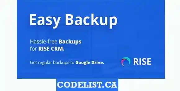 Easy Backup v1.0 - Regular backups for RISE CRM