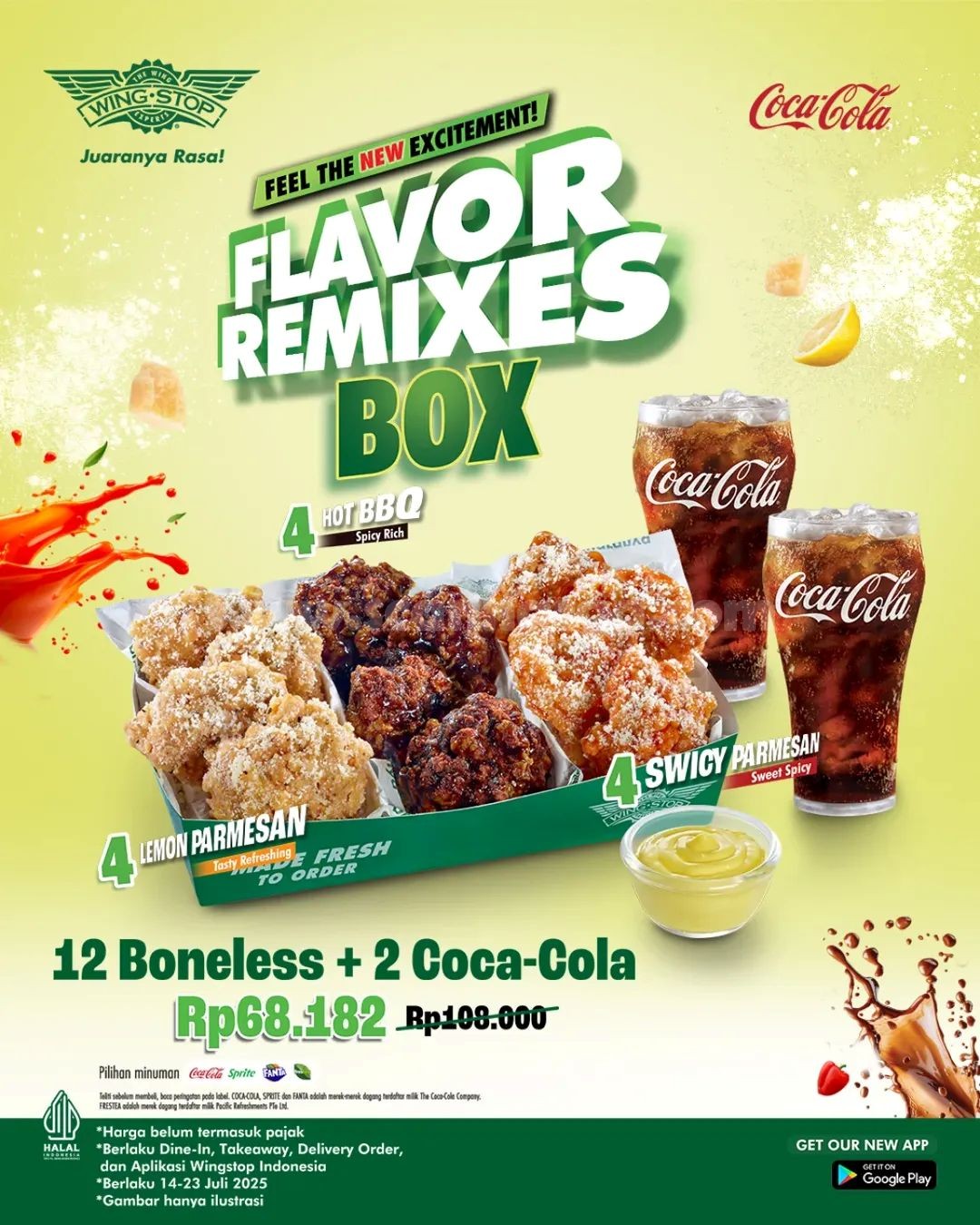 Promo Wingstop Paket Flavor Remixes Box cuma Rp68.182