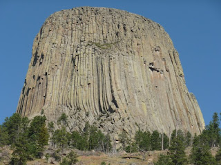 Devils Tower has baffled geologists for many years. Its origin is best explained with creation science Flood geology. Also, a look those lichens,