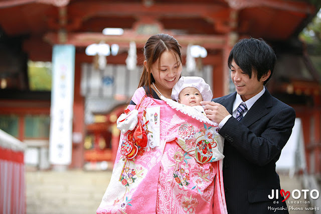 石清水八幡宮でのお宮参り出張撮影