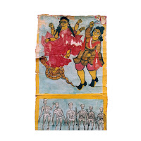 patua manasa scroll painting west bengal india