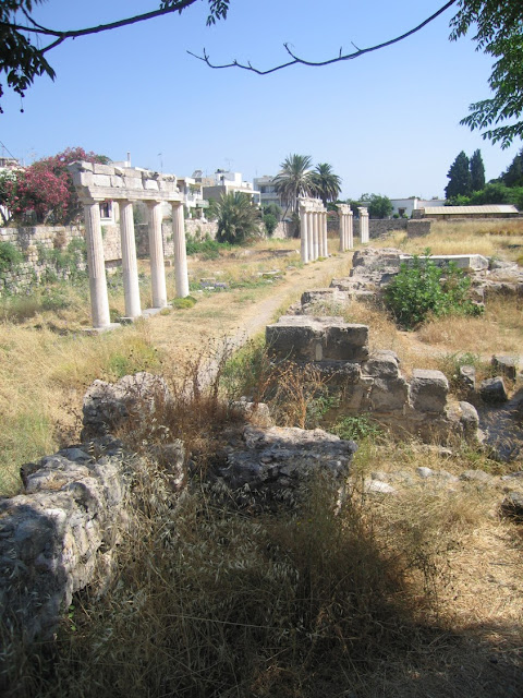 Κιονοστοιχία Ξυστού Δυτικού Γυμνασίου προ σεισμού 2017