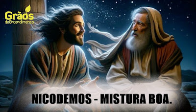 Jesus conversa com Nicodemos