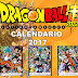 DRAGÓN BALL SUPER CALENDARIO 2017