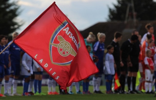 ladies arsenal football club flag team logo brand