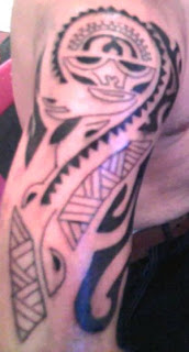 Tribal Tattoo Design With Shoulder Polynesian Tattoo
