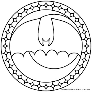 bat coloring page