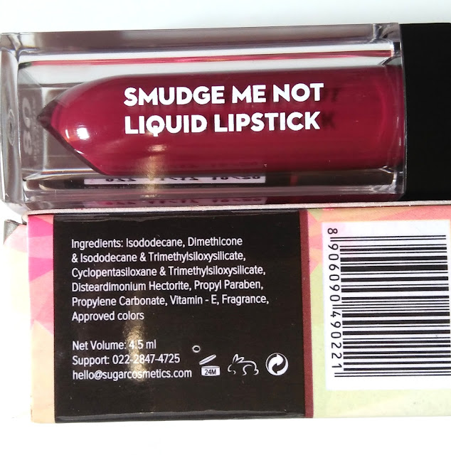 SUGAR Smudge Me Not Liquid Lipstick 08 Wine and Shine Review