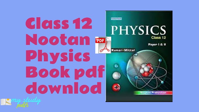 Class 12 Nootan Physics Book pdf download
