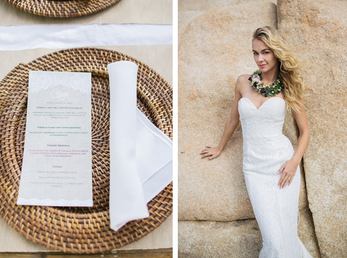 Destination Wedding ideas / Photography: Kacie Q. Photography / Styling + Planning: Katalin Green / Swimwear: Nicolita Swimwear / Location: Joshua Tree National Park / Necklace: Mountainside Designs / Ring: Fly Free Designs / Headpiece: Jennifer Behr / Flowers: Katalin Green + Mac's Floral 