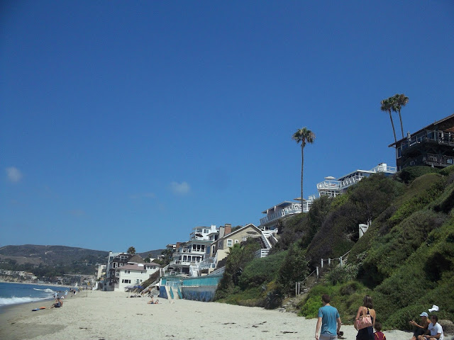 USA-laguna-beach-plage-palmiers