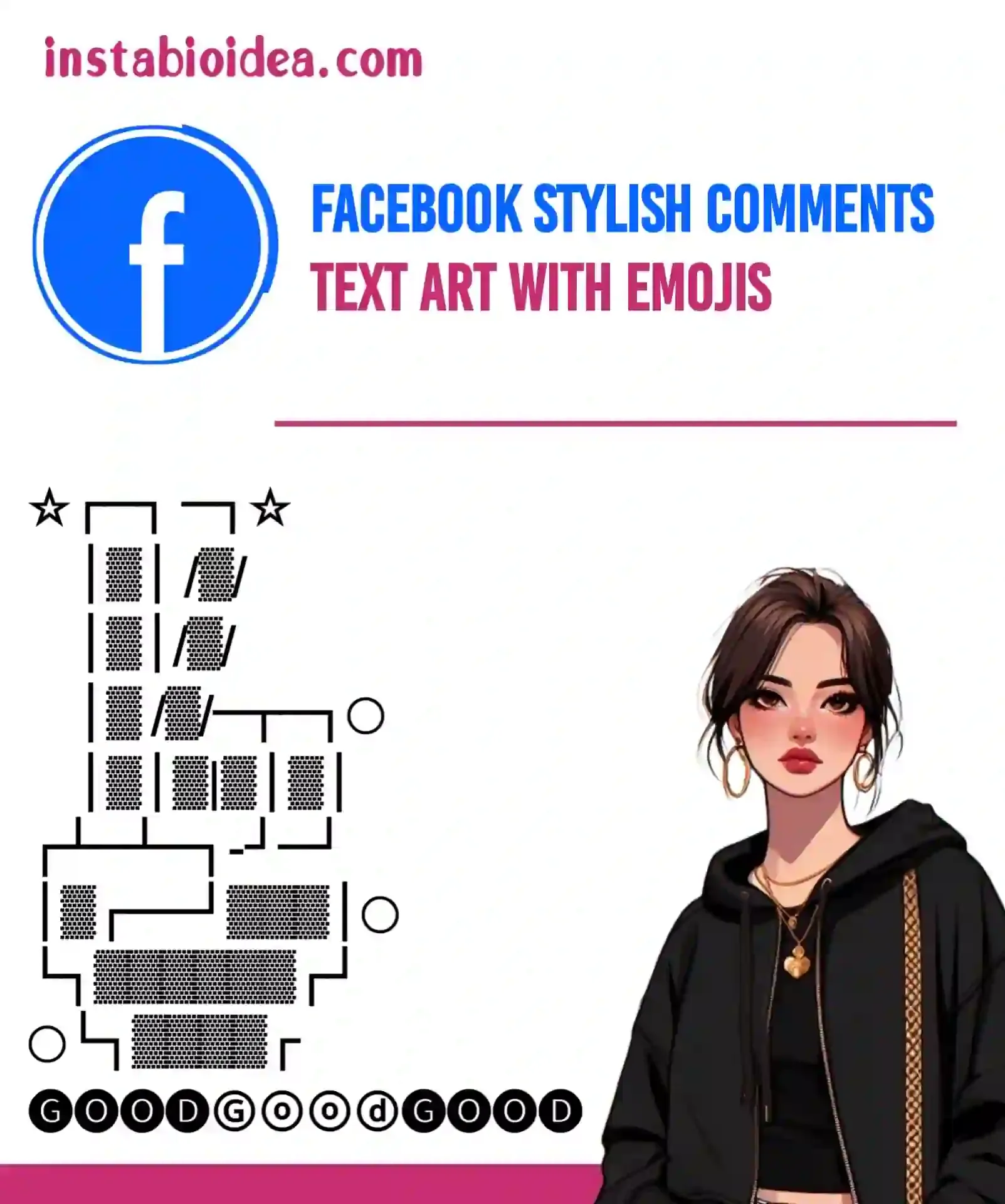 facebook stylish comments text art with emojis image