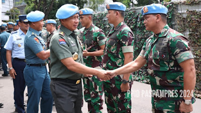 Panglima TNI Cek Kesiapan Pasukan Pangamanan Presiden (Paspampres)