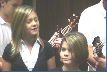 The Church Sisters, Savannah & Sarah, Photo by Gary Robertson @ IBMA 2009