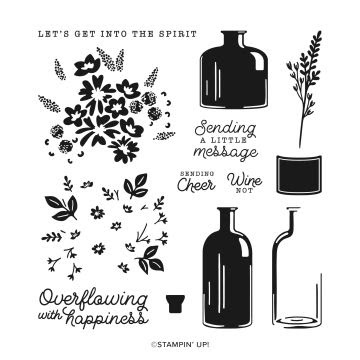Bottled Happiness Stampin up simple stamping easy card making