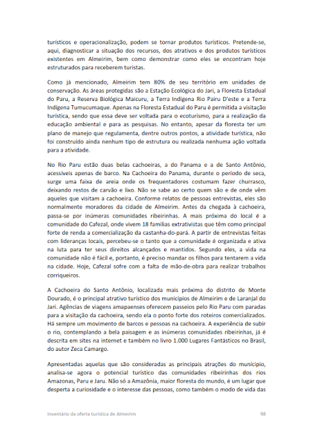 INVENTÁRIO DA OFERTA TURÍSTICA HIERARQUIZAÇÃO DE ATRATIVOS DIAGNÓSTICO DA INFRAESTRUTURA DE TURISMO RELATÓRIO DE OPORTUNIDADES DE NEGÓCIOS 2014.1. -  Diagnóstico da infraestrutura de turismo