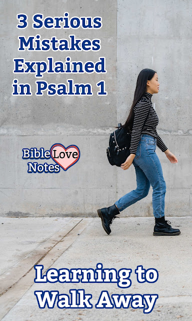 I was discouraged and ended up doing 3 things warned against in Psalm 1. This 1-minute devotion explains.