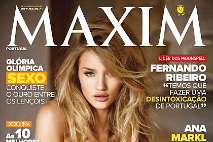 Rosie Huntington-Whiteley Sexy Lingerie Photoshoot for Maxim Portugal August 2012
