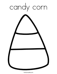 Candy Corn Coloring Page 1
