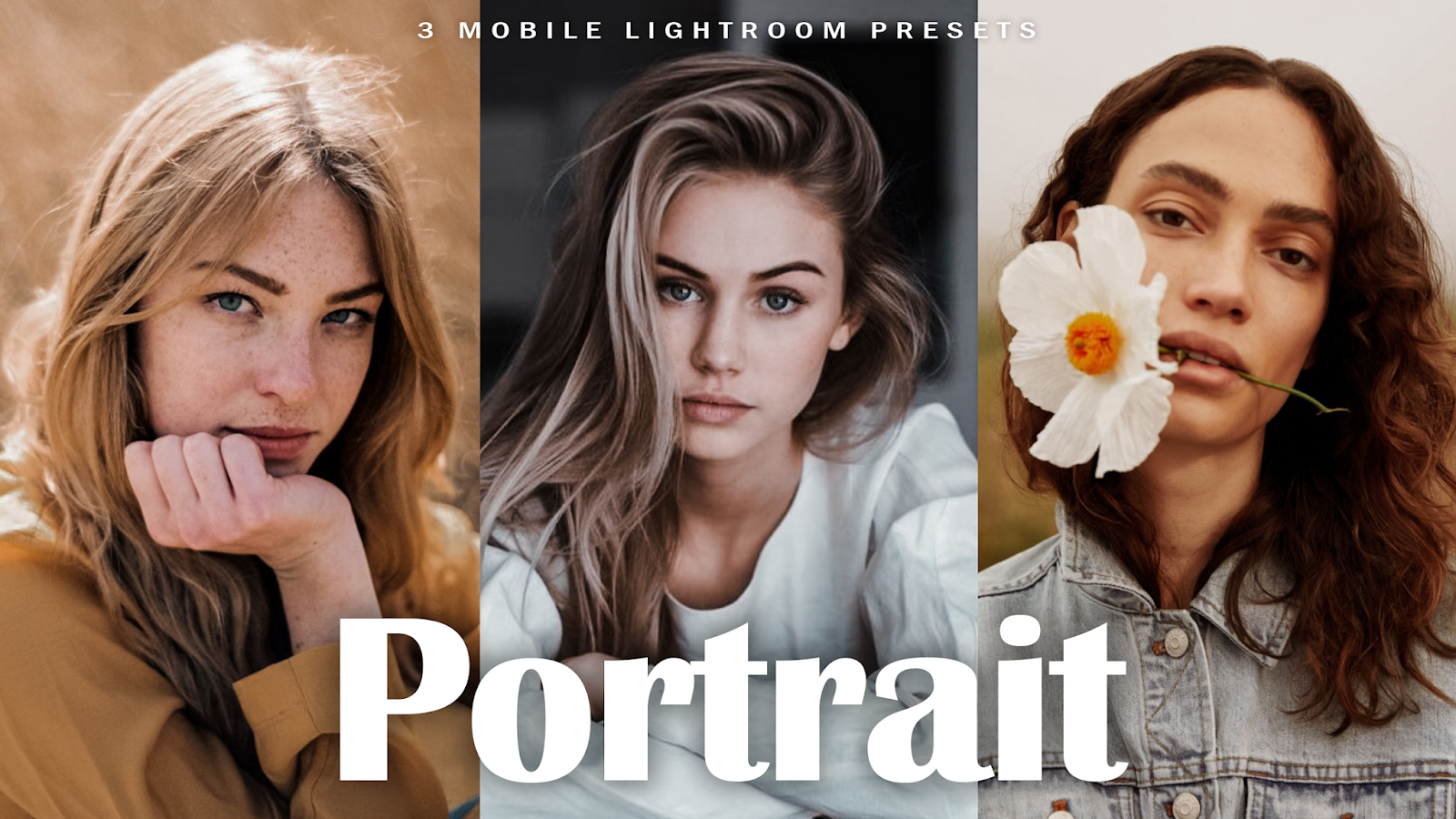 3 Portrait - Lightroom Mobile Presets - AR Editing