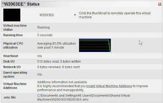 Virtual machine running