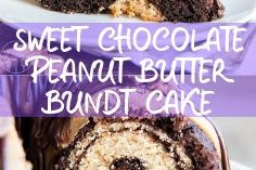 SWEET CHOCOLATE PEANUT BUTTER BUNDT CAKE