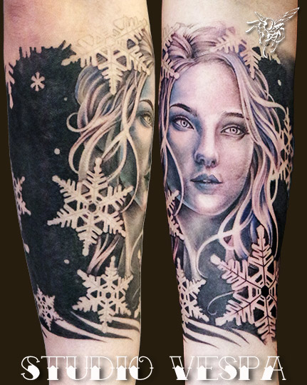 snow,girl,tattoo