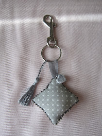 llavero, porte-clefs, punto cruz, point croix, couture, costura, stitching, cross stitch, key holder