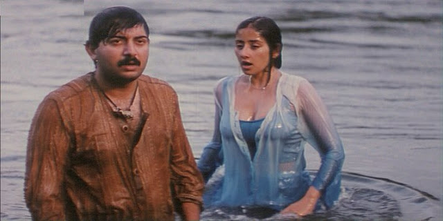 Manisha Koirala Wet Cleavage Show