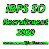 IBPS SO Recruitment 2020