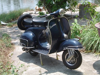 The Vespa VBB is the earliest Piaggio model featured here noted for its 