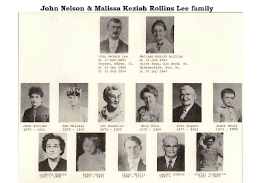 John Nelson Lee family with photos of children
