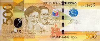 Gambar Uang Filipina 500 Peso