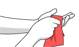 Remove adhesive from your hand better use cloth