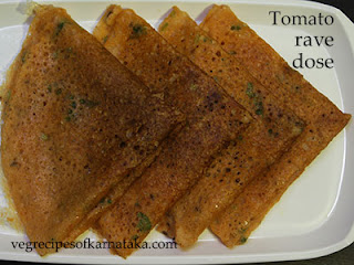 Dideer tomato rave dose recipe in Kannada