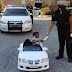 Heboh, Bocah Berusia 2 Tahun Dengan Mobil Mainan Ditilang Polisi