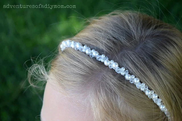 How to Make a Pearl and Crystal Headband