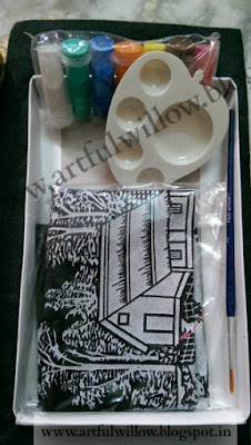 emboss painting kit content