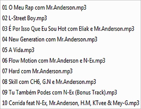 tracklist