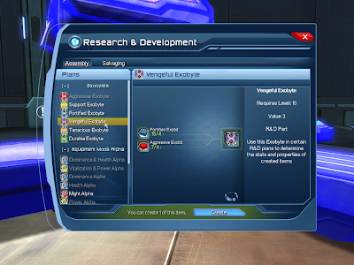 DC Universe Online - RnD Assembly Window