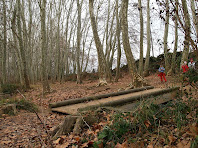 Pont sobre el Torrent Caganell al passeig dels plàtans