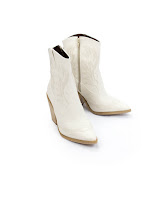 Isabel - ref. 396 - Bota Western nude com detalhes