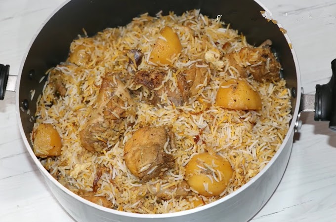Kolkata Style Chicken Biryani || आलू वाला कोलकाता चिकन बिरयानी 