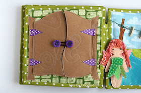 Fairy house - girls quiet busy book. Развивающия книжка для девочки Домик феи.
