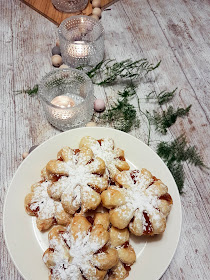 joulu joulutorttu lumihiutale lumihiutaletorttu leivonta joulunodotus marmeladi