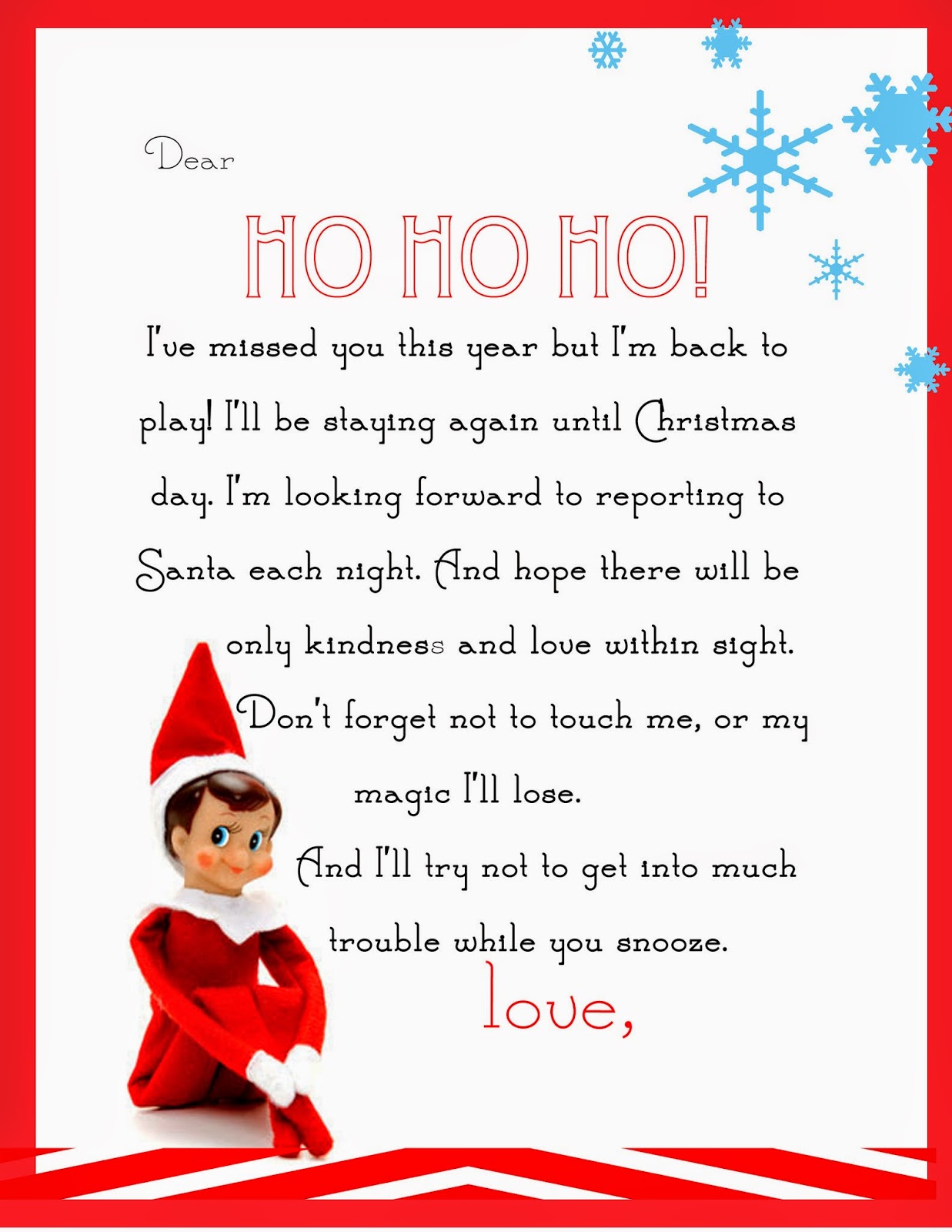 Elf on the Shelf Ideas for Arrival: 10 Free Printables 