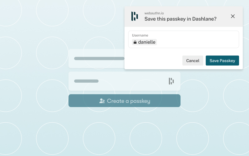 Image showing save passkey prompt